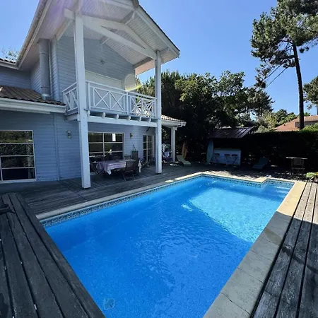Villa Baganais - Entre Golf Et Ocean Charmante Avec Piscine Pour 8 Personnes Mae-7741 *